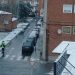 Una nueva nevada y temperaturas bajo cero complican el día en Peñaranda: operarios municipales limpian aceras y echan sal
